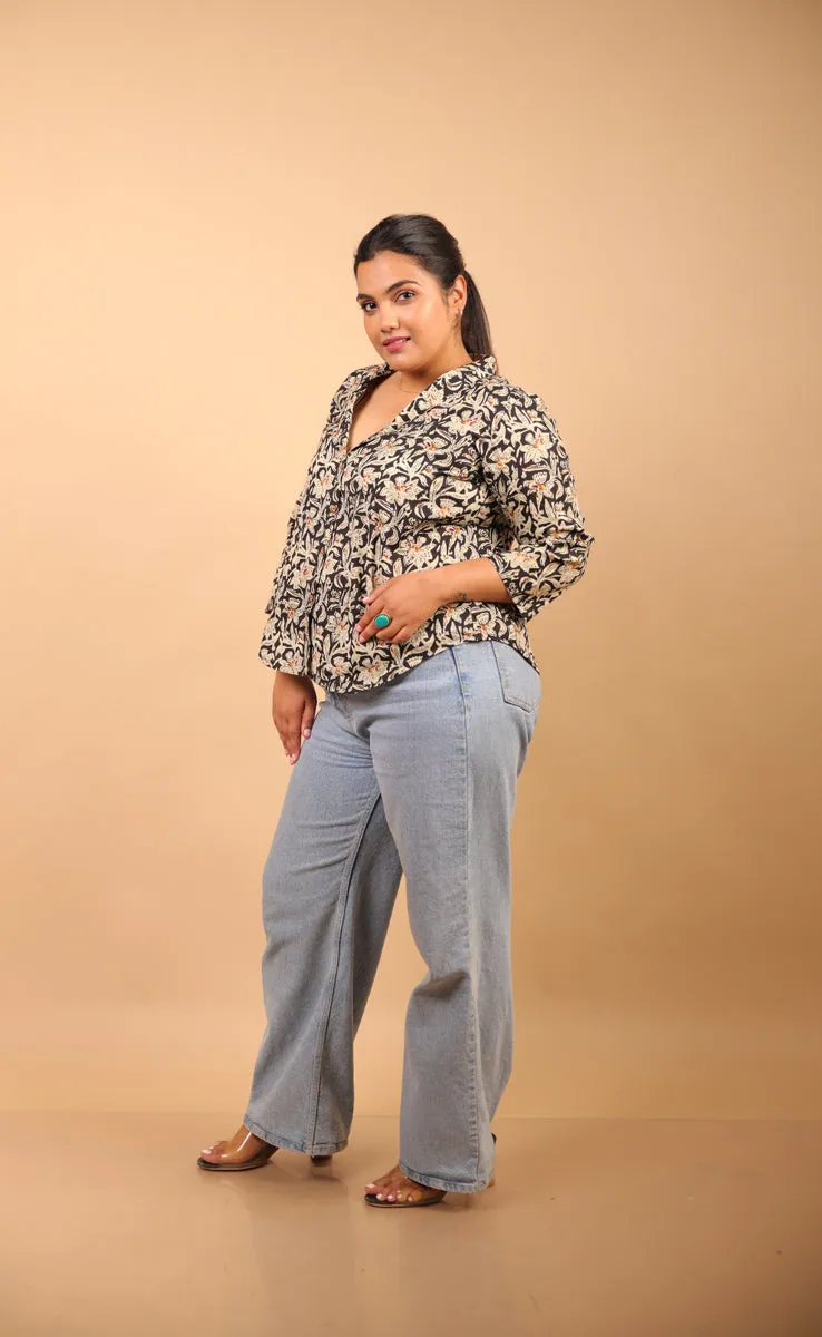 Black Short Shirt Kurti sold by Dri by Himadri product image thumbnail 5