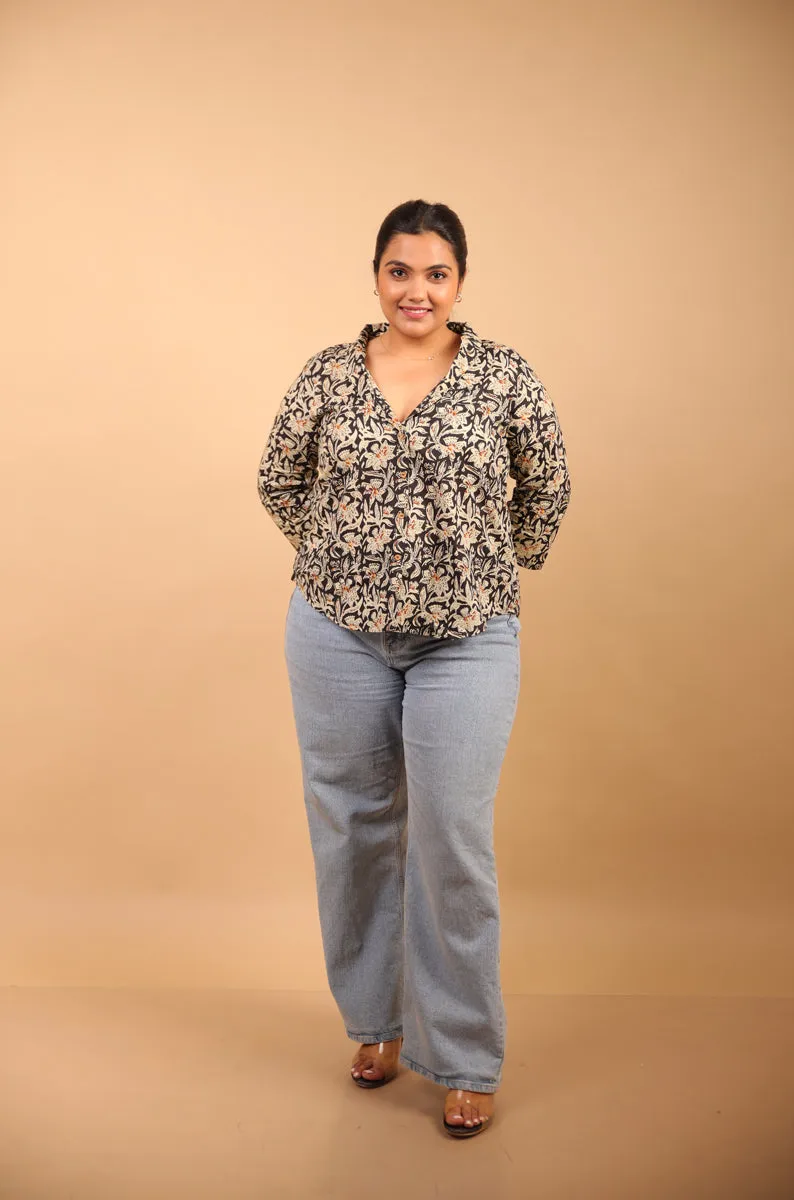 Black Short Shirt Kurti sold by Dri by Himadri product image thumbnail 2