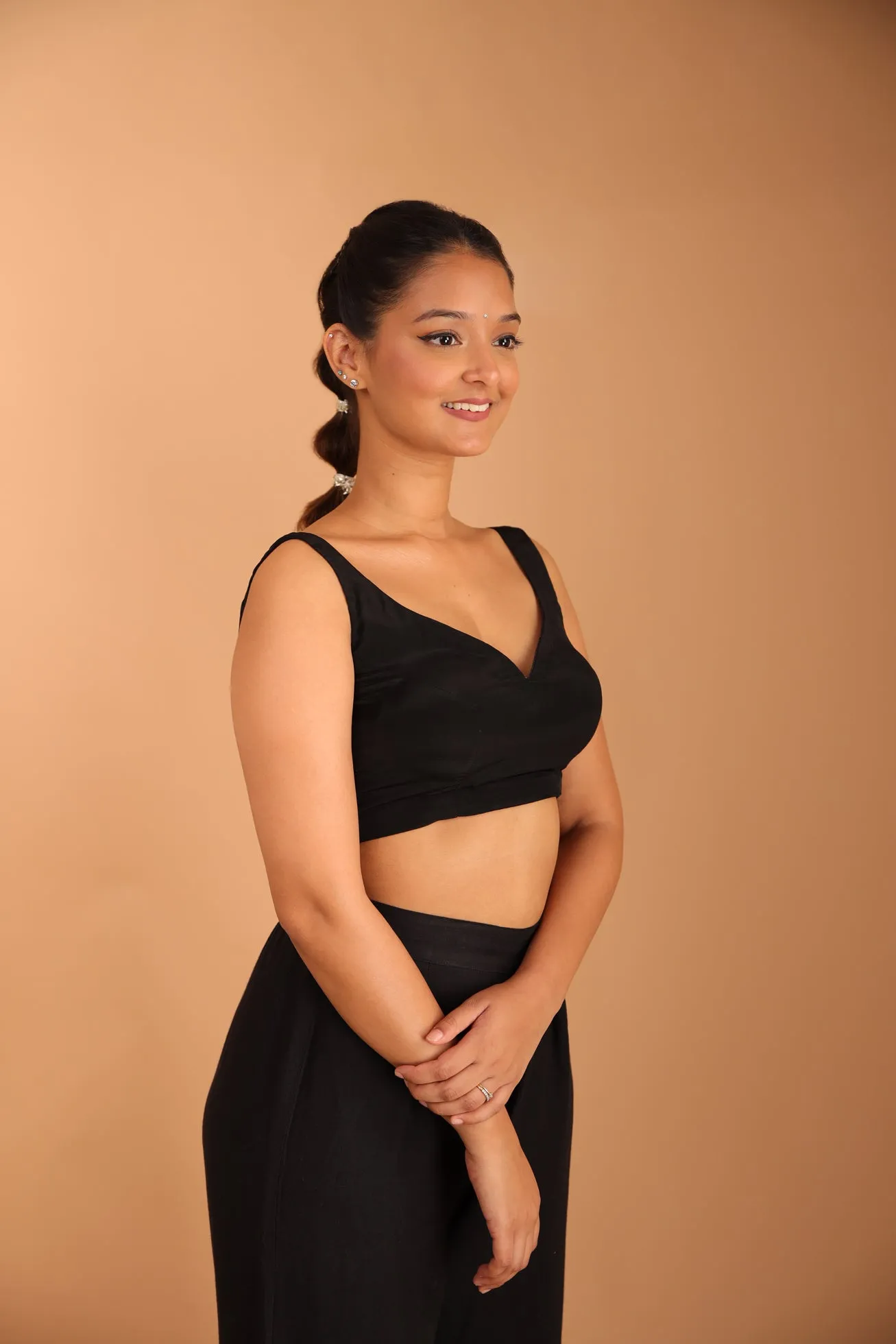 Black Betel-leaf Blouse sold by Dri by Himadri product image thumbnail 4