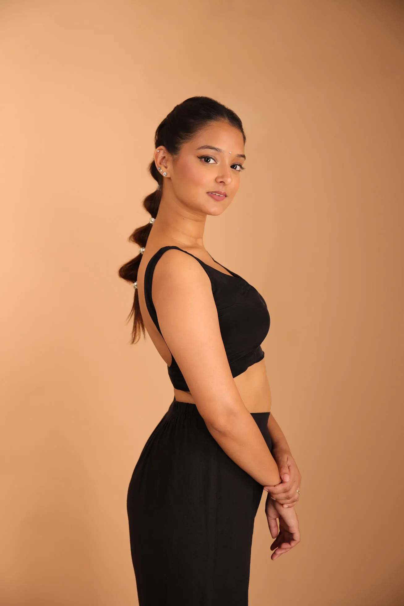 Black Betel-leaf Blouse sold by Dri by Himadri product image thumbnail 3