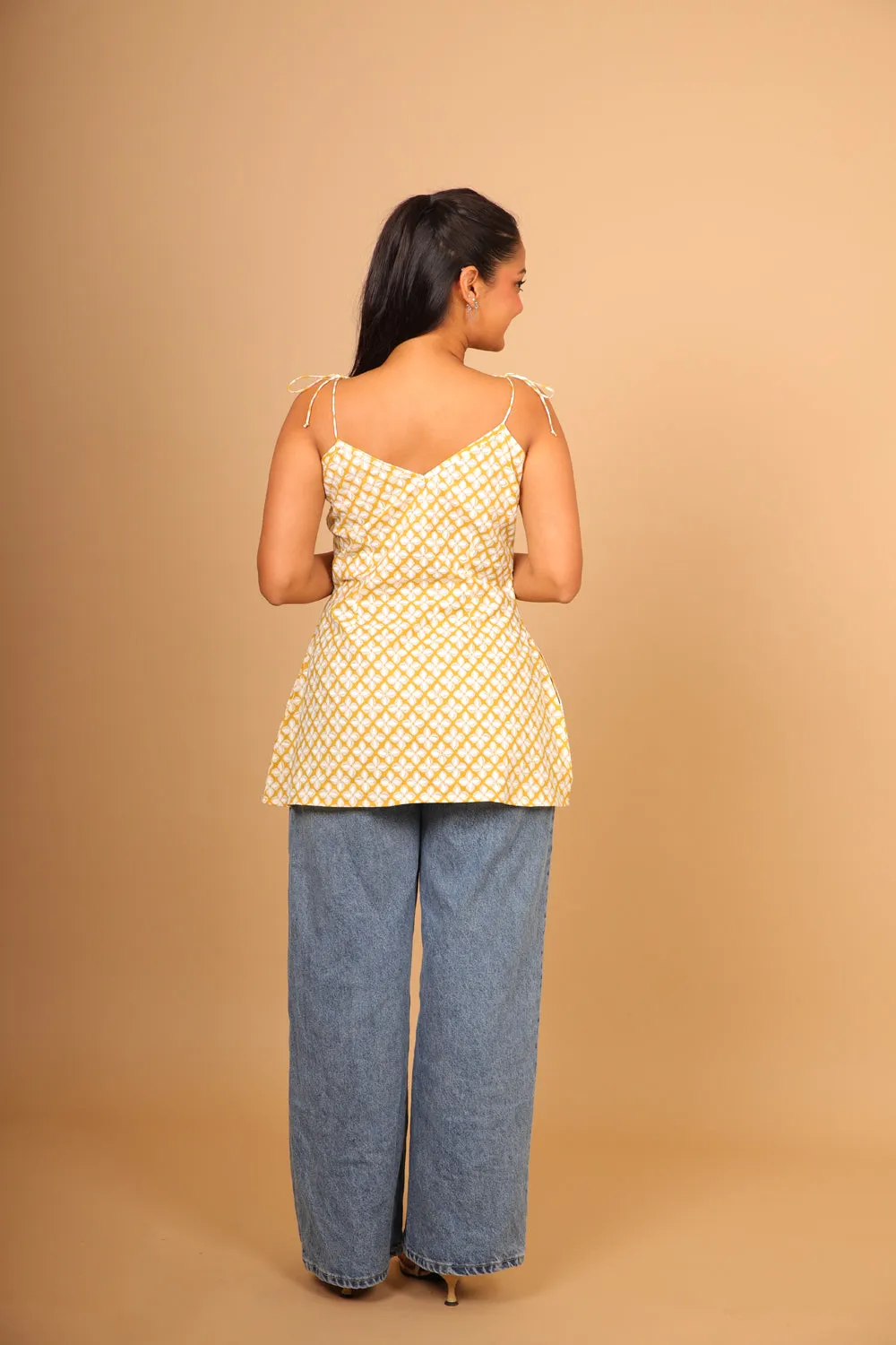 Yellow Floral Tunic sold by Dri by Himadri product image thumbnail 3