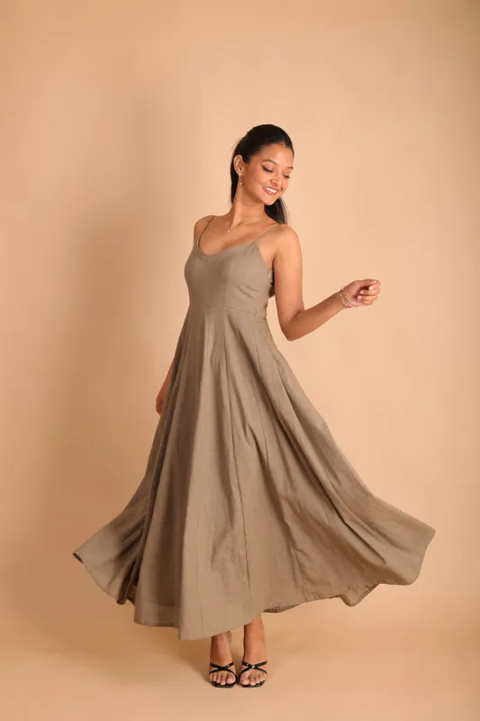 Grey Maxi Dress made by Dri by Himadri