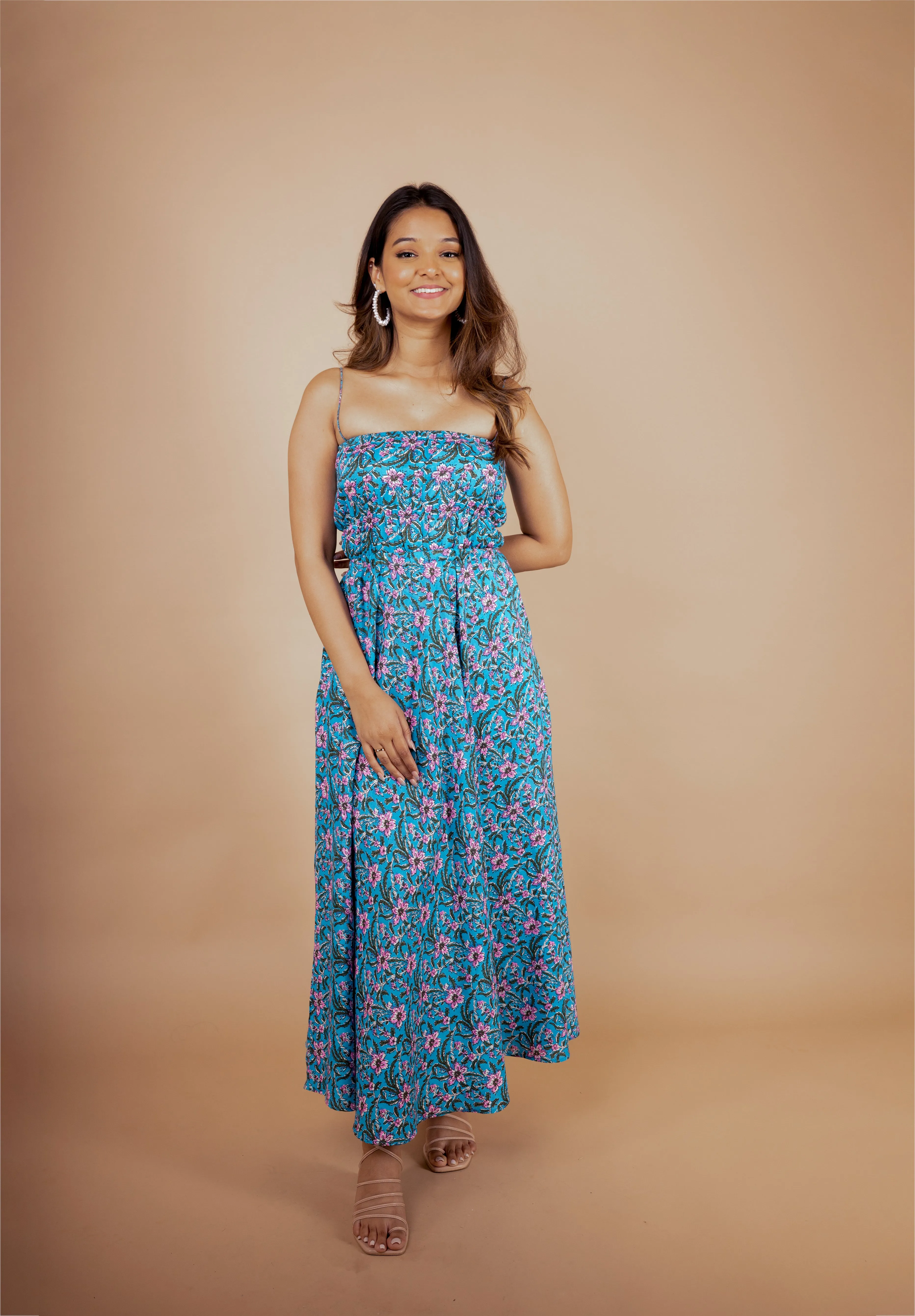 Blue Blossom Maxi Dress sold by Dri by Himadri product image thumbnail 3