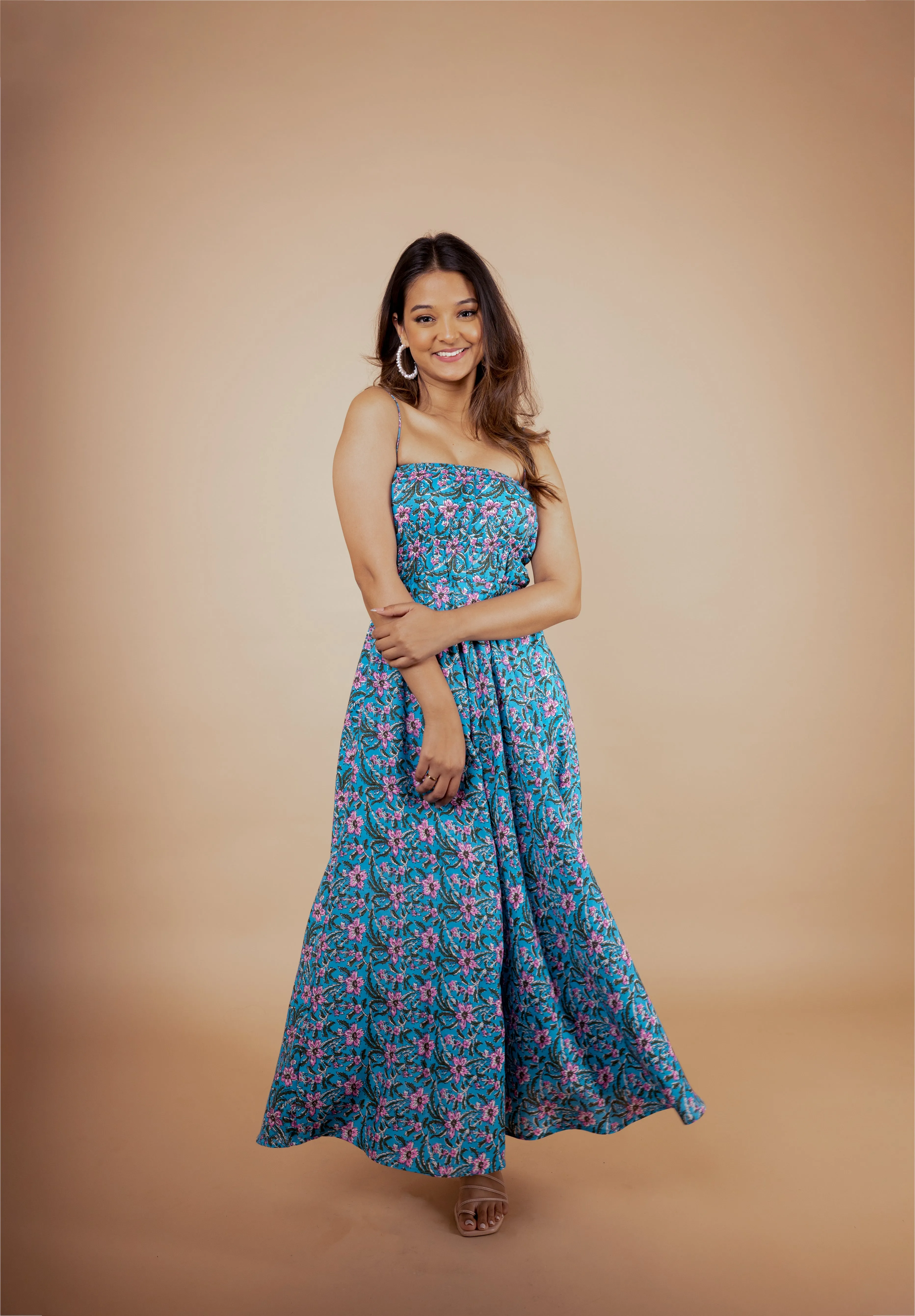 Blue Blossom Maxi Dress sold by Dri by Himadri product image thumbnail 2