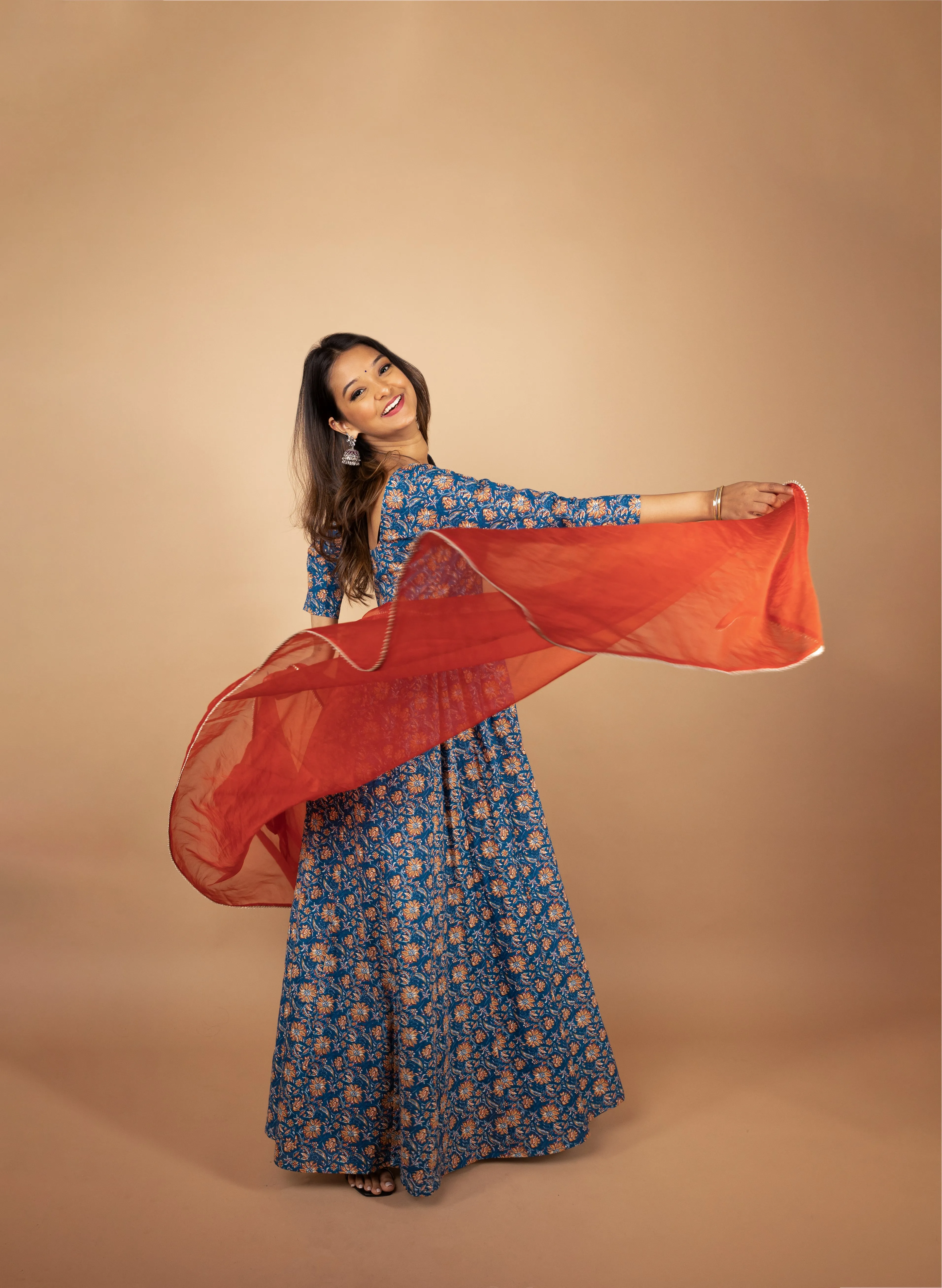 Eazy Breezy Floral Anarkali with Dupatta (2 Piece Set) sold by Dri by Himadri