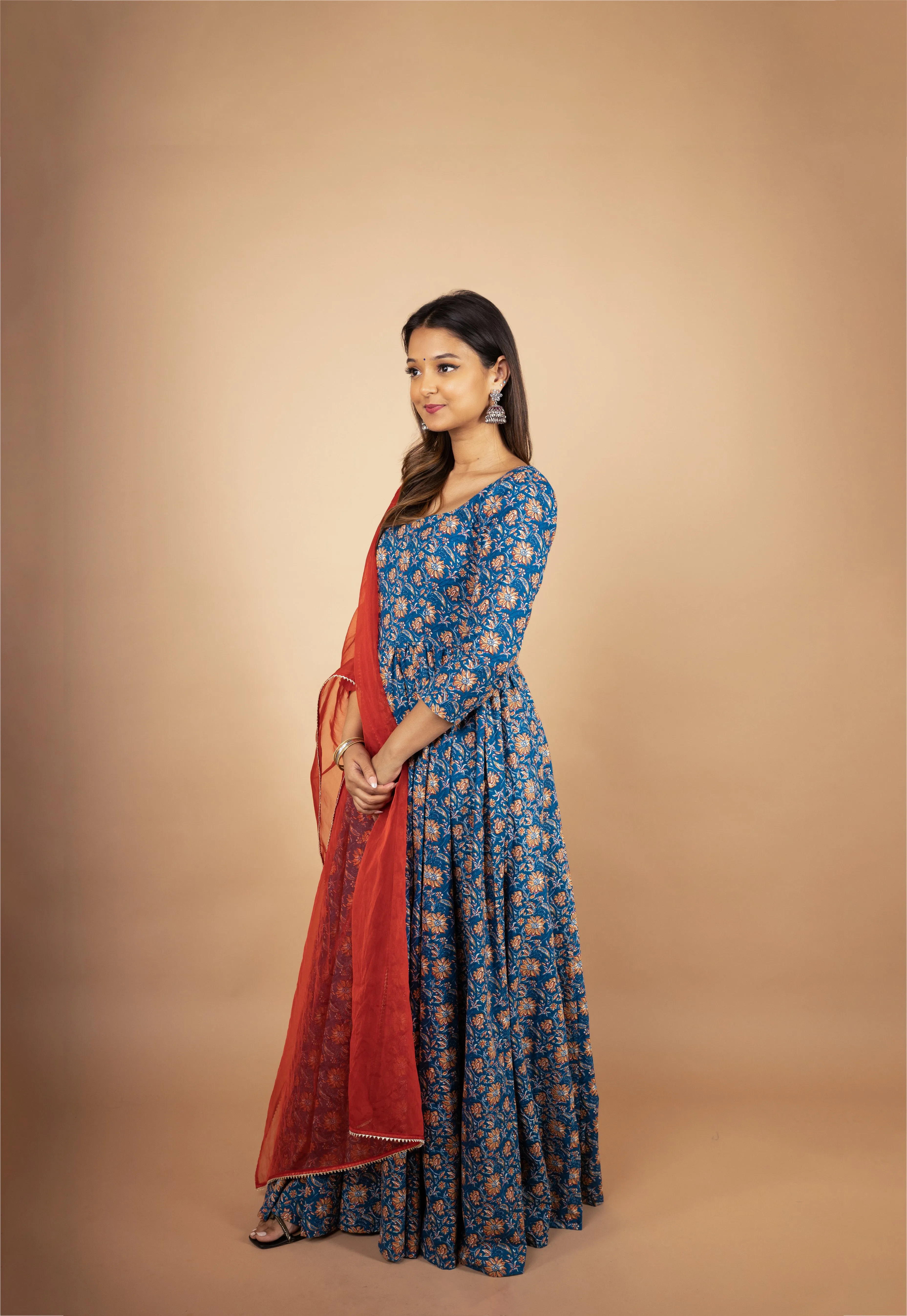 Eazy Breezy Floral Anarkali with Dupatta (2 Piece Set) sold by Dri by Himadri product image thumbnail 4