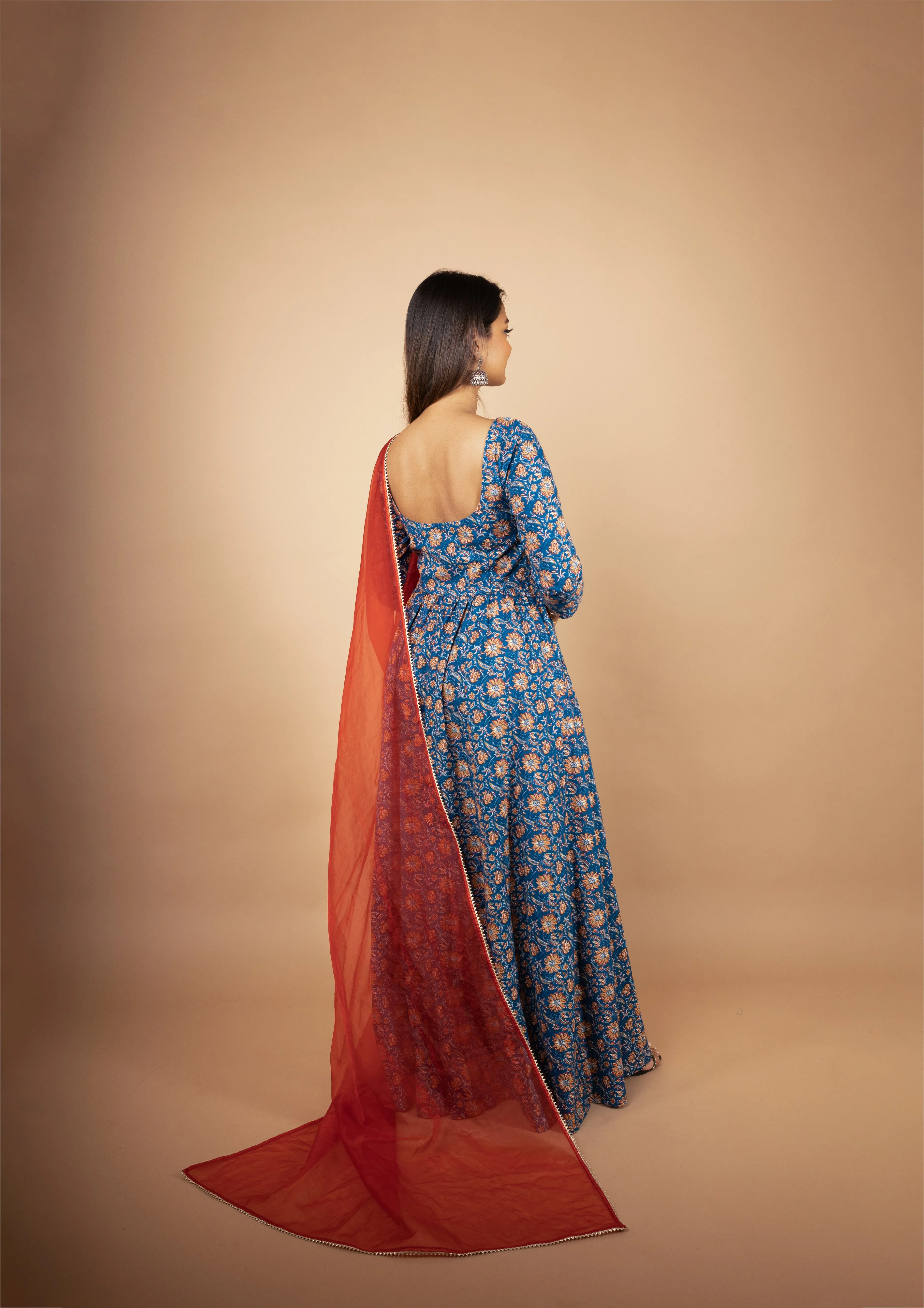 Eazy Breezy Floral Anarkali with Dupatta (2 Piece Set) sold by Dri by Himadri product image thumbnail 5