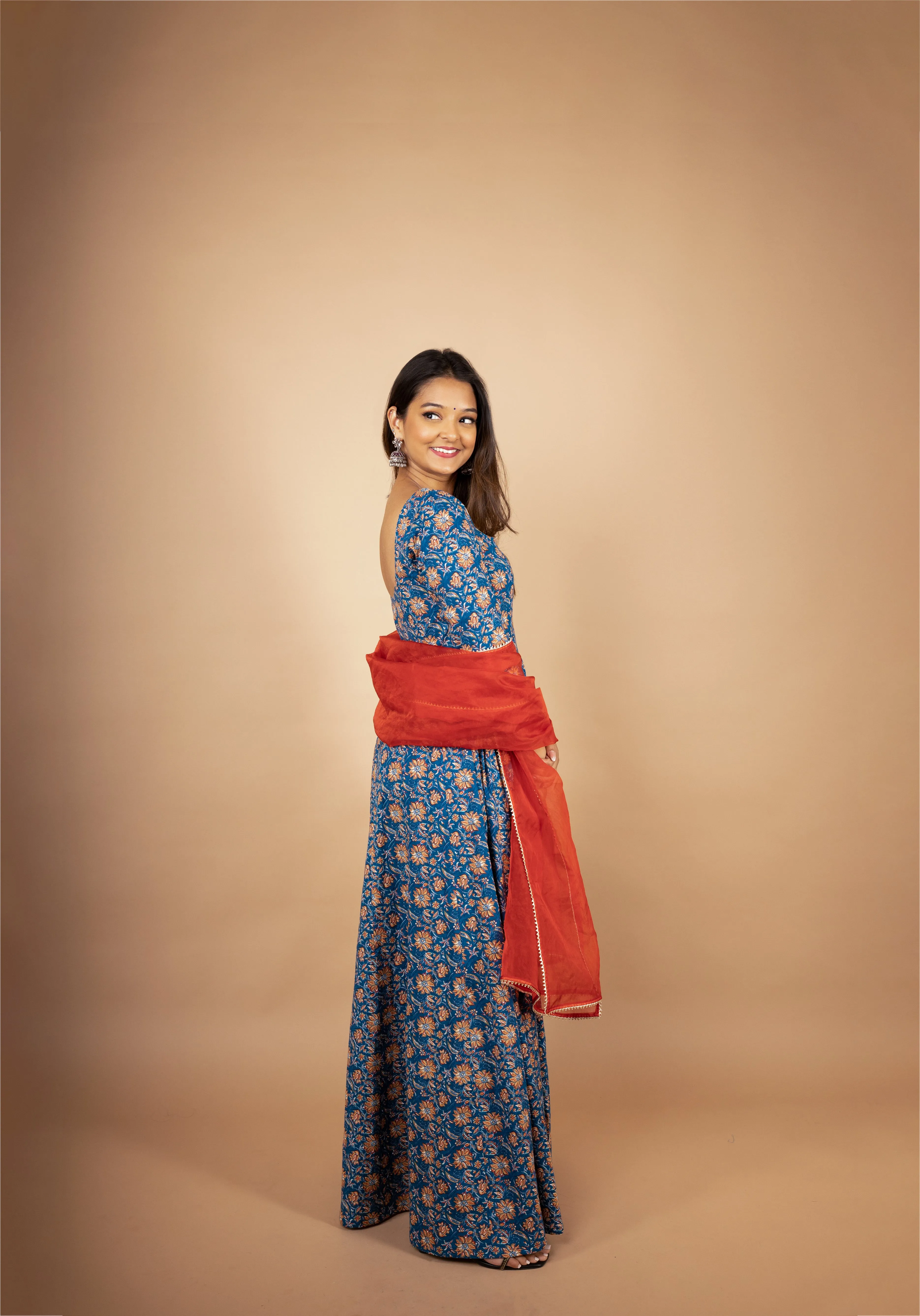 Eazy Breezy Floral Anarkali with Dupatta (2 Piece Set) sold by Dri by Himadri product image thumbnail 3