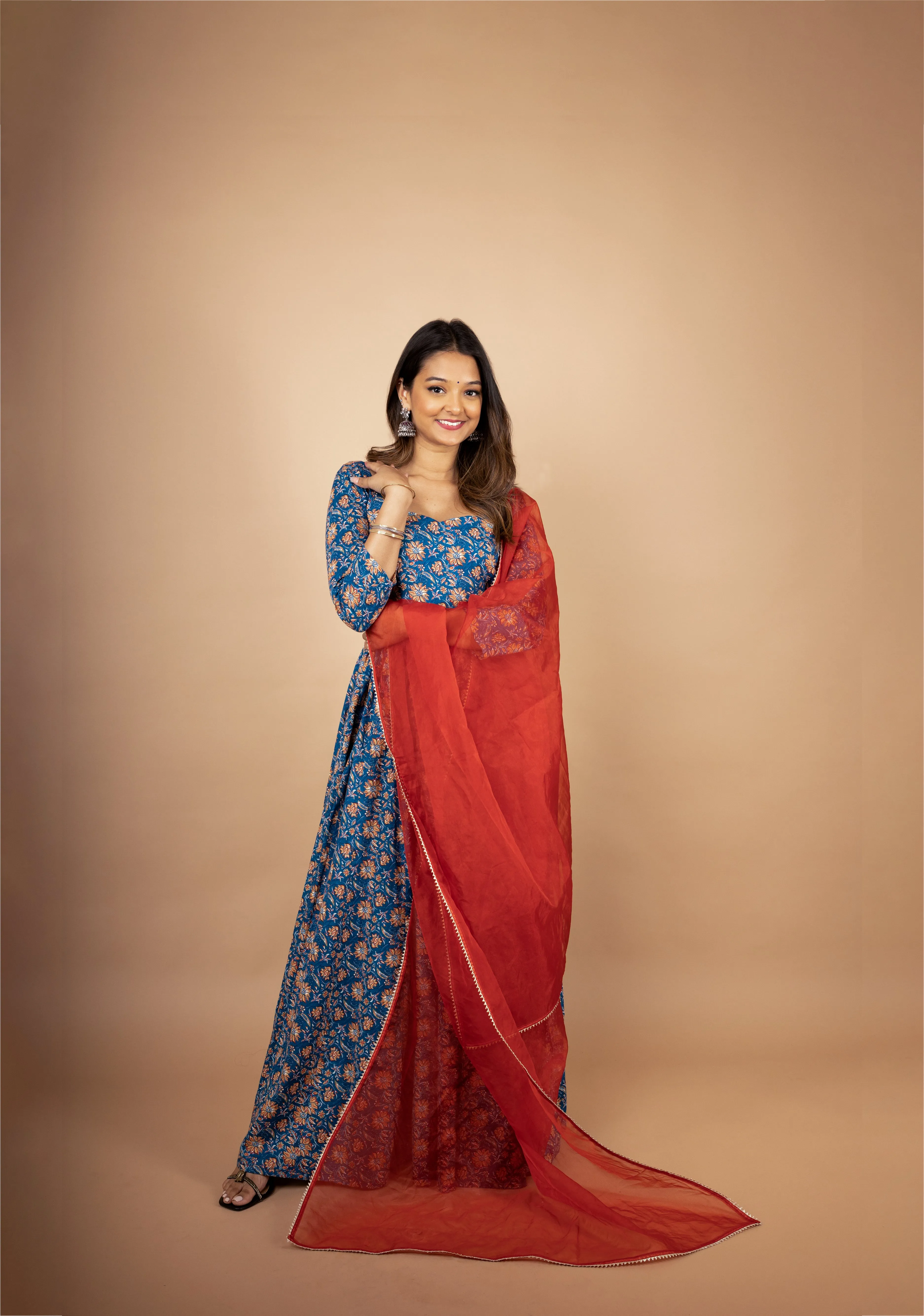 Eazy Breezy Floral Anarkali with Dupatta (2 Piece Set) sold by Dri by Himadri product image thumbnail 2