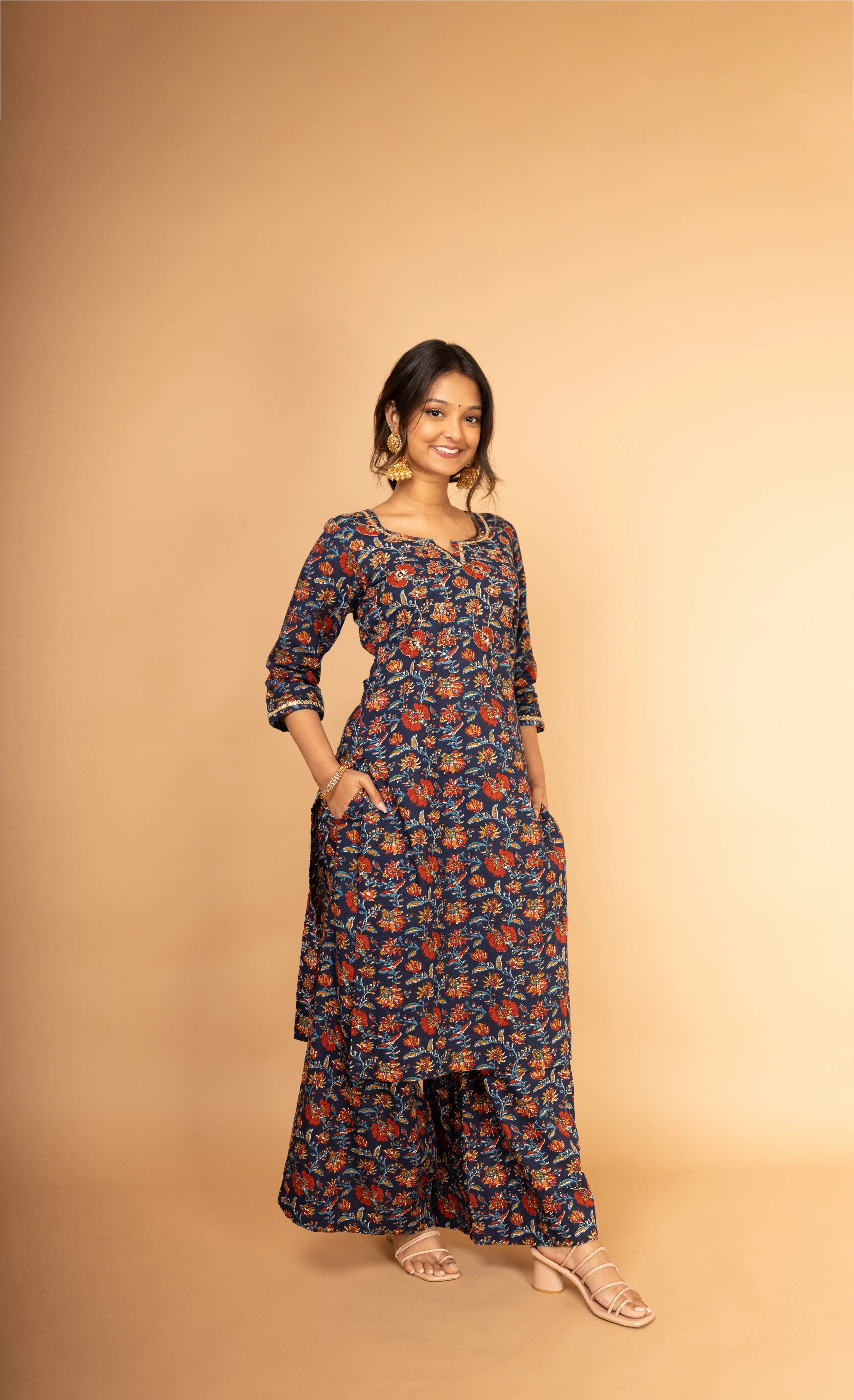 Floral Hand Embroidered Suit (3-piece set) sold by Dri by Himadri product image thumbnail 3