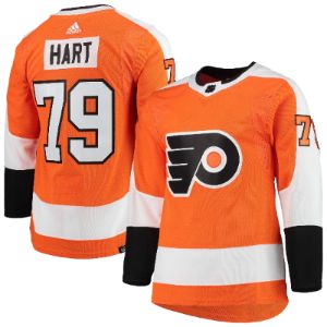 Carter Hart Philadelphia Flyers adidas Home Primegreen Authentic Pro Player Jersey - Orange sold by The Bright Side