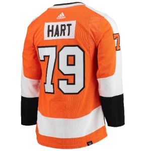 Carter Hart Philadelphia Flyers adidas Home Primegreen Authentic Pro Player Jersey - Orange sold by The Bright Side