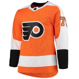 Carter Hart Philadelphia Flyers adidas Home Primegreen Authentic Pro Player Jersey - Orange sold by The Bright Side