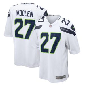 Men's Seattle Seahawks Tariq Woolen Game Jersey - White sold by The Bright Side