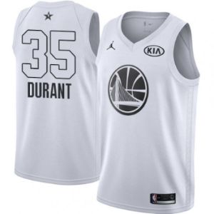 Men's Golden State Warriors Kevin Durant All-Star Game White Jersey sold by The Bright Side