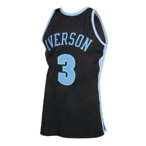 Men's Denver Nuggets Allen Iverson Mitchell & Ness Black 2006-2007 Hardwood Classics Reload 2.0 Swingman Jersey sold by The Bright Side