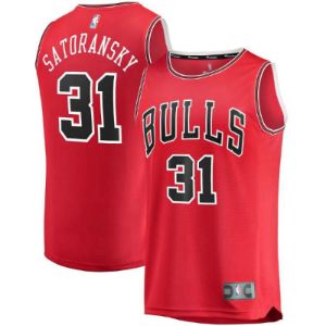 Chicago Bulls Tomas Satoransky Fanatics Branded Fast Break Player Icon Jersey Mens - Red | Ireland M4524H2 sold by The Bright Side