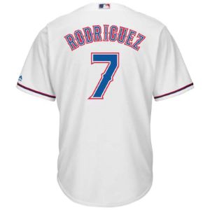 Men's Texas Rangers Ivan Rodriguez Replica Home Jersey - White sold by The Bright Side