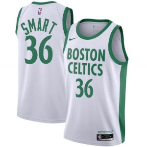 Men's Boston Celtics Marcus Smart City Jersey White sold by The Bright Side
