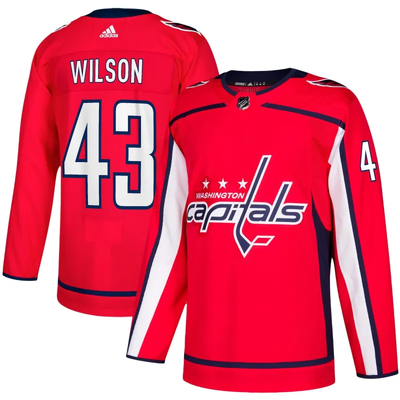 Tom Wilson Washington Capitals adidas Home Authentic Player Jersey - Red sold by The Bright Side