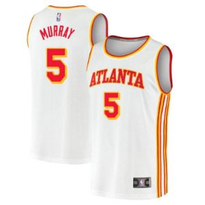 Men's Atlanta Hawks Dejounte Murray Association Jersey - White sold by The Bright Side