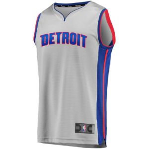 Detroit Pistons Christian Wood Fanatics Branded Replica Fast Break Player Team Statement Jersey Mens - Grey | Ireland S1383T1 sold by The Bright Side