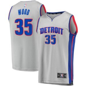 Detroit Pistons Christian Wood Fanatics Branded Replica Fast Break Player Team Statement Jersey Mens - Grey | Ireland S1383T1 sold by The Bright Side