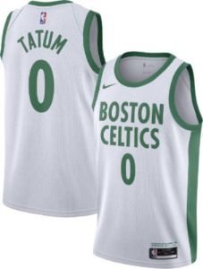 Men's Boston Celtics Jayson Tatum City Jersey White sold by The Bright Side