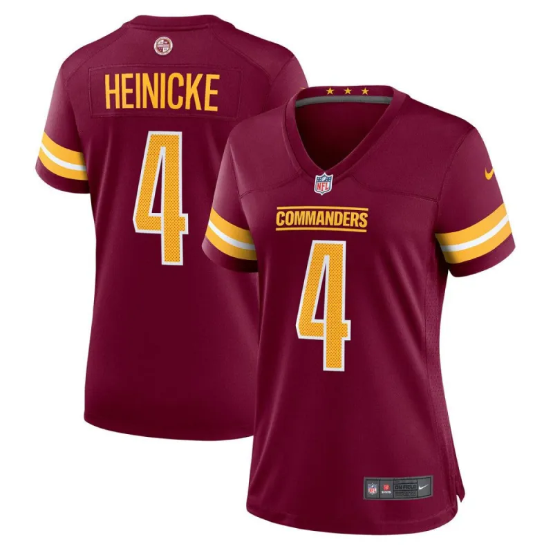 Women's Washington Commanders Taylor Heinicke Player Game Jersey Burgundy sold by The Bright Side