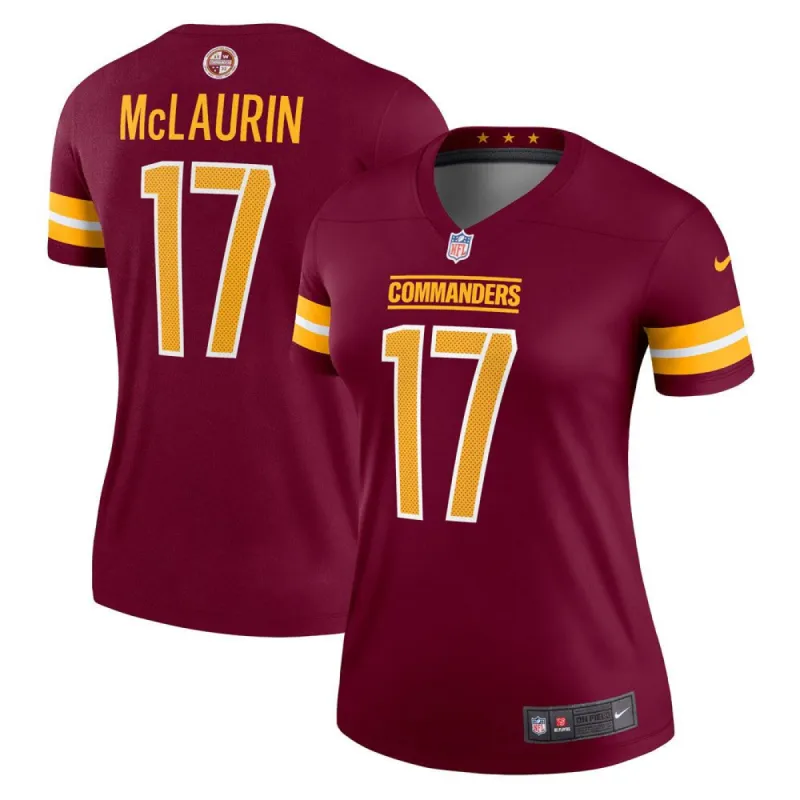 Women's Washington Commanders Terry McLaurin Legend Jersey Burgundy sold by The Bright Side