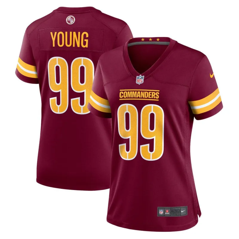 Women's Washington Commanders Chase Young Game Jersey Burgundy sold by The Bright Side
