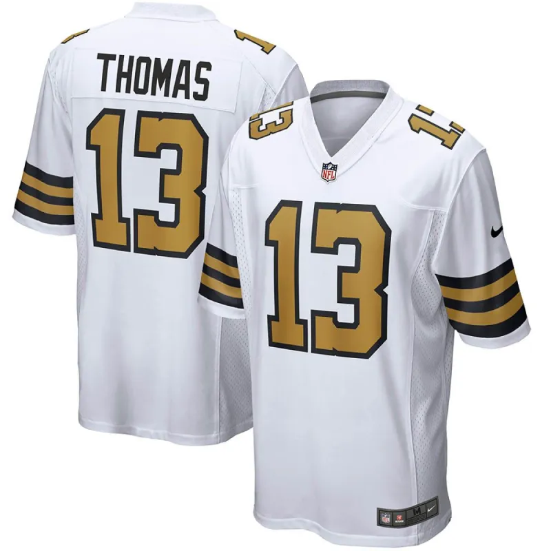 Men's New Orleans Saints Michael Thomas Alternate Game Jersey White sold by The Bright Side