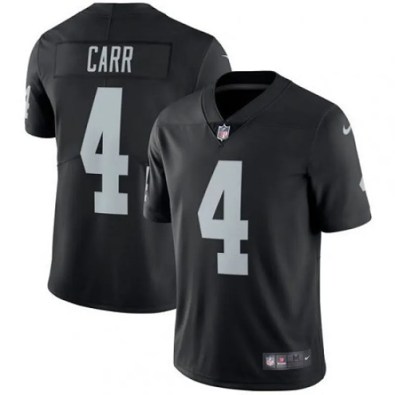 Men's Oakland Raiders Derek Carr Limited Player Jersey Black sold by The Bright Side