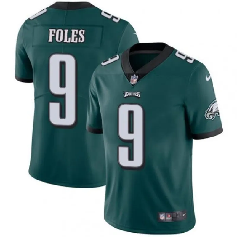 Men's Philadelphia Eagles Nick Foles Limited Player Jersey Midnight Green sold by The Bright Side