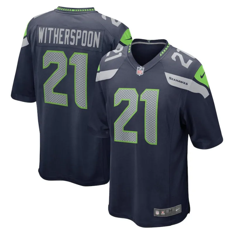 Men's Seattle Seahawks Devon Witherspoon Game Jersey - Navy sold by The Bright Side