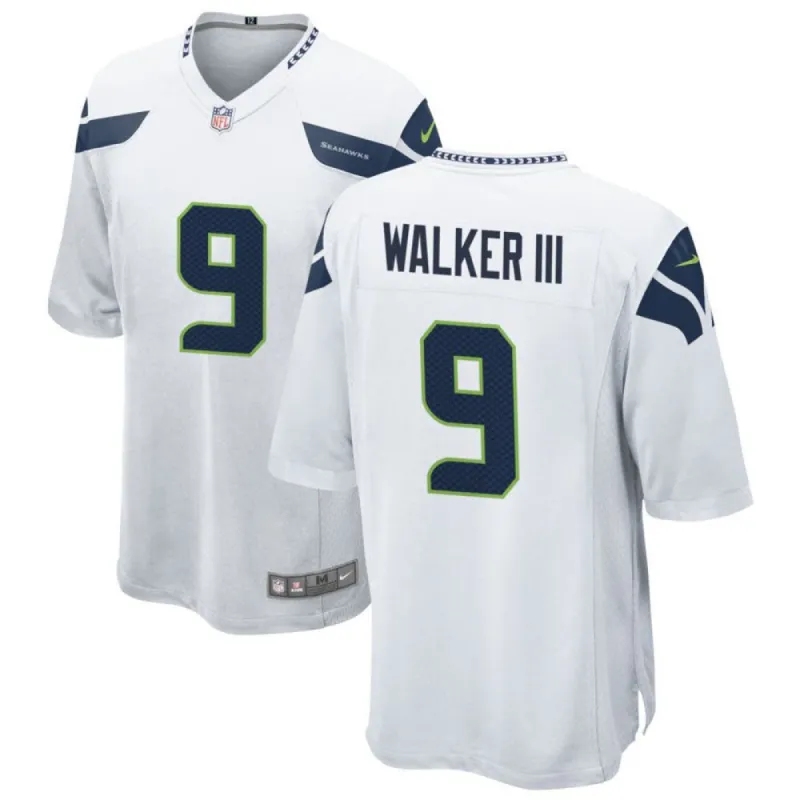 Men's Seattle Seahawks Kenneth Walker III Game Jersey - White sold by The Bright Side
