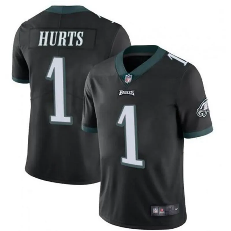 Men's Philadelphia Eagles Jalen Hurts Vapor Jersey - Black sold by The Bright Side