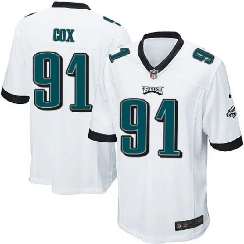 Men's Philadelphia Eagles Fletcher Cox Game Jersey White sold by The Bright Side