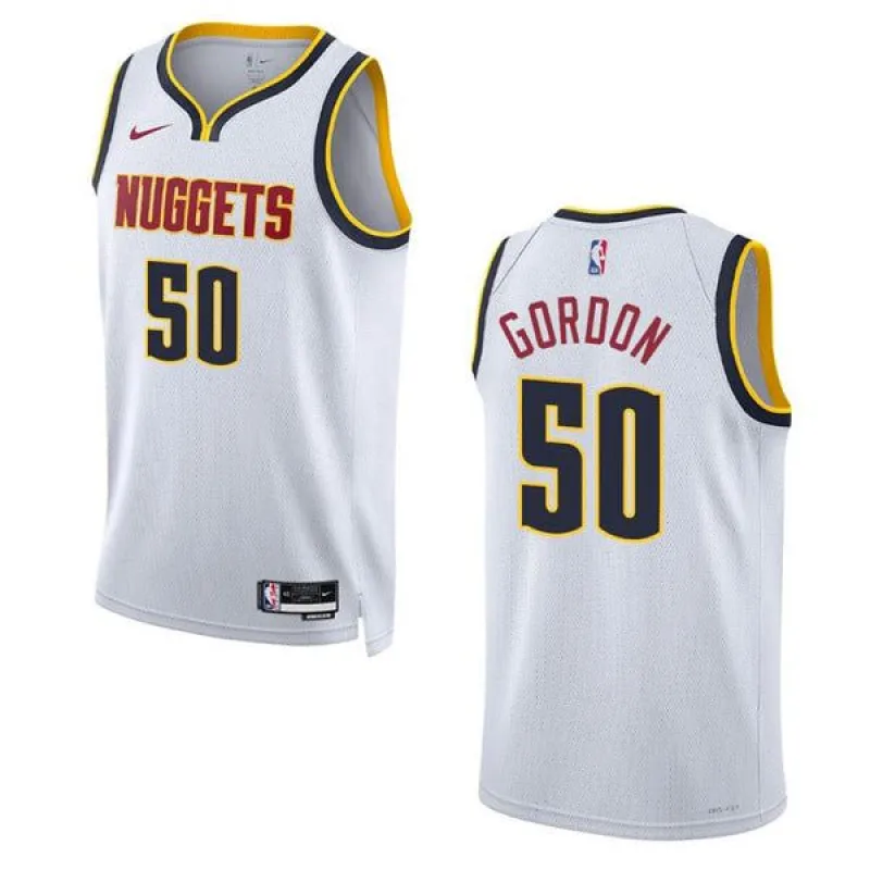 Men's Denver Nuggets Aaron Gordon Association Jersey - White sold by The Bright Side