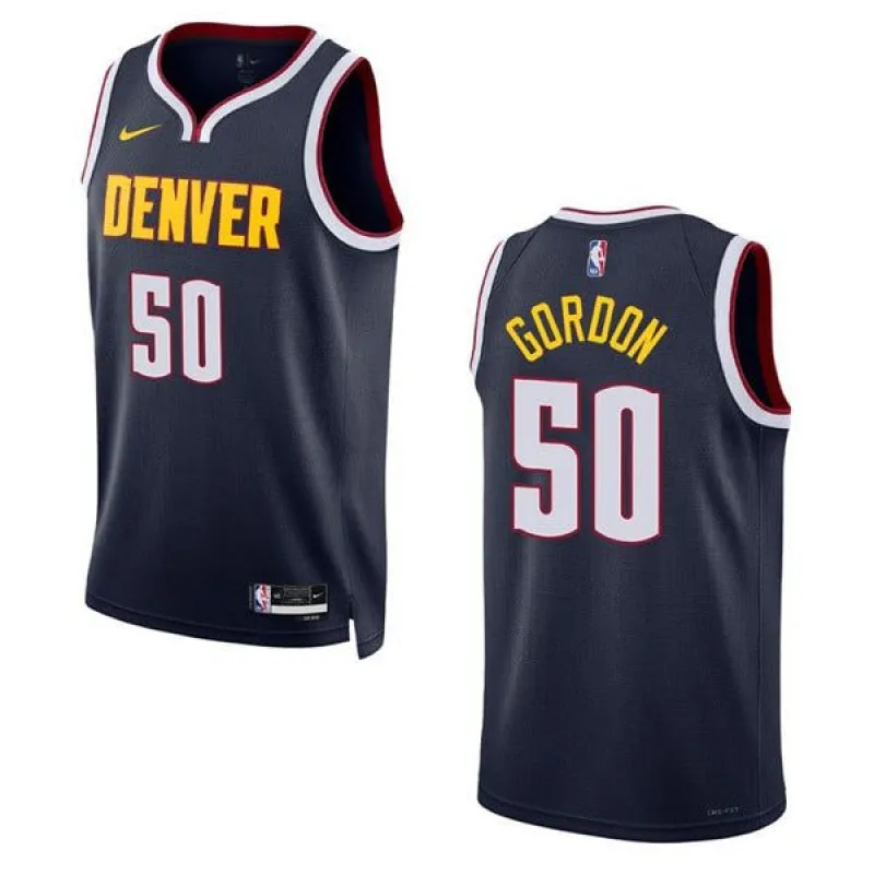 Men's Denver Nuggets Aaron Gordon Icon Edition Jersey - Navy sold by The Bright Side