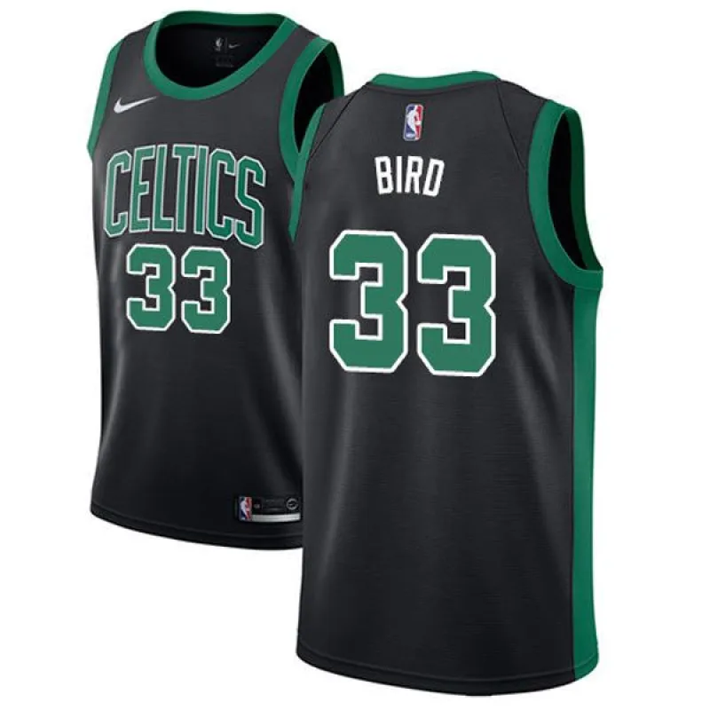 Men's Boston Celtics Larry Bird Statement Edition Jersey - Black sold by The Bright Side