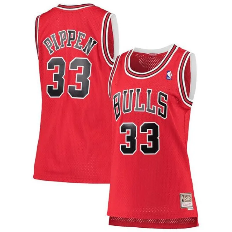 Men's Chicago Bulls Scottie Pippen 1997-98 Hardwood Classics Jersey - Red sold by The Bright Side