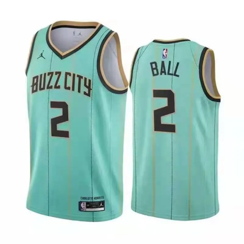 Men's Charlotte Hornets LaMelo Ball City Jersey Teal sold by The Bright Side