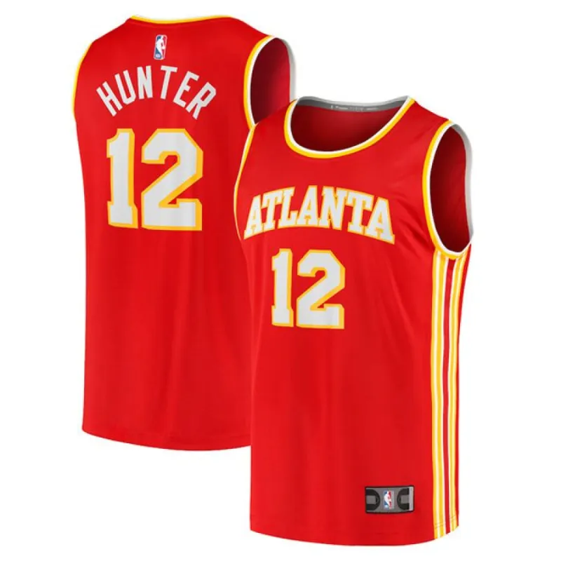 Men's Atlanta Hawks De'Andre Hunter Icon Edition Jersey - Red sold by The Bright Side