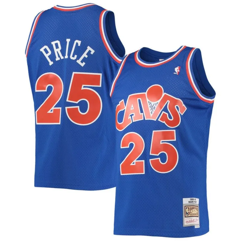 Men's Mark Price Cleveland Cavaliers Mitchell & Ness 1988-89 Hardwood Classics Swingman Jersey - Blue sold by The Bright Side