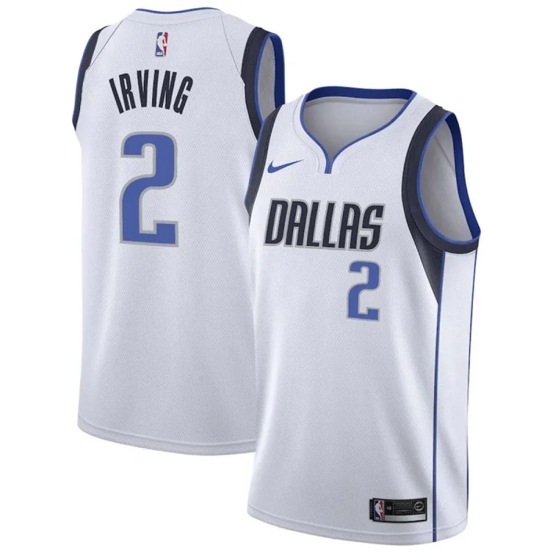 Men's Dallas Mavericks Kyrie Irving Association Jersey - White sold by The Bright Side