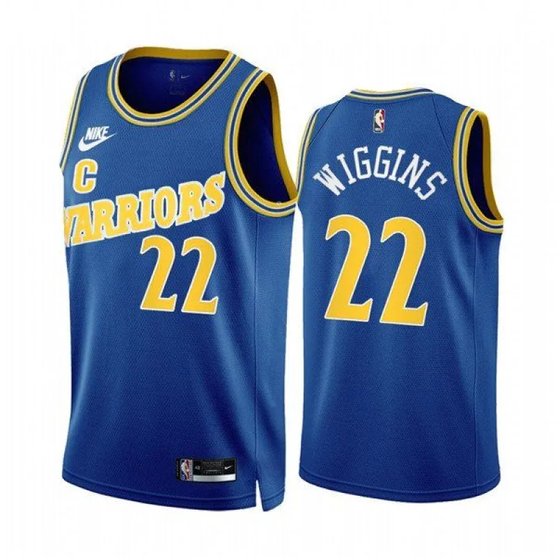 Men's Golden State Warriors #22 Andrew Wiggins 2022/23 Royal Classic Edition Stitched Jersey sold by The Bright Side