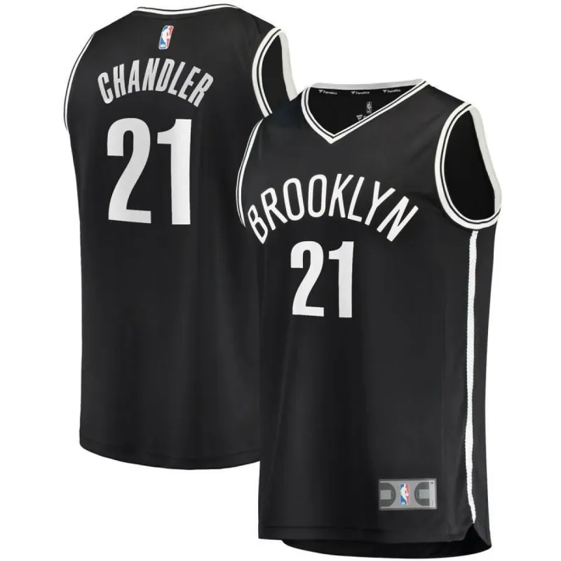 Brooklyn Nets Wilson Chandler Fanatics Branded Replica Fast Break Icon Jersey Mens - Black | Ireland U2440U4 sold by The Bright Side