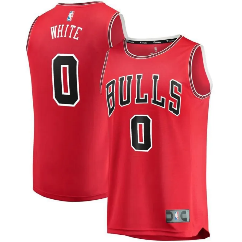 Chicago Bulls Coby White Fanatics Branded Replica 2019 NBA Draft First Round Pick Fast Break Icon Jersey Mens - Red | Ireland M1188E7 sold by The Bright Side