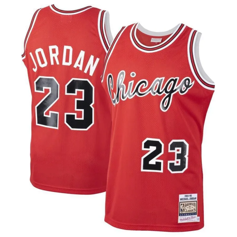 Chicago Bulls Michael Jordan Mitchell and Ness Authentic 1984-85 Hardwood Classics Rookie Jersey Mens - Red | Ireland N5893T1 sold by The Bright Side